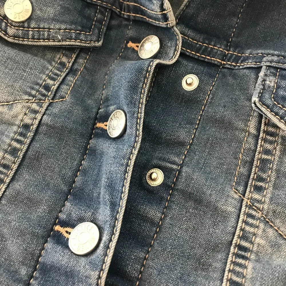 Justice Denim Crop Jacket | Size 6/7
